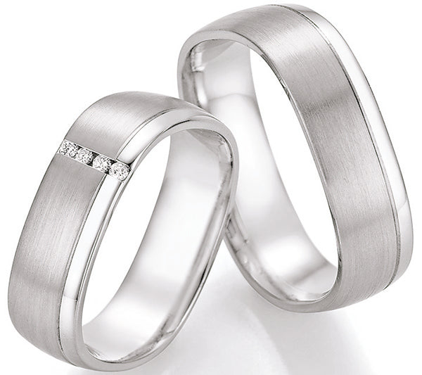 Nowotny Collection Ruesch Eheringe White Style Silver Dreams 55/30070/059-55/30080/059