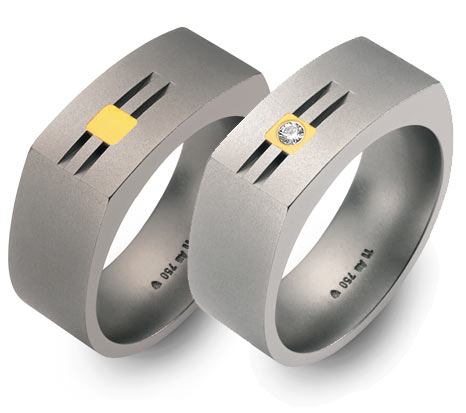 TitanFactory Trauringe/Eheringe 50877-50877B