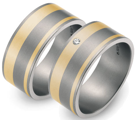 TitanFactory Trauringe/Eheringe 50933-50933B