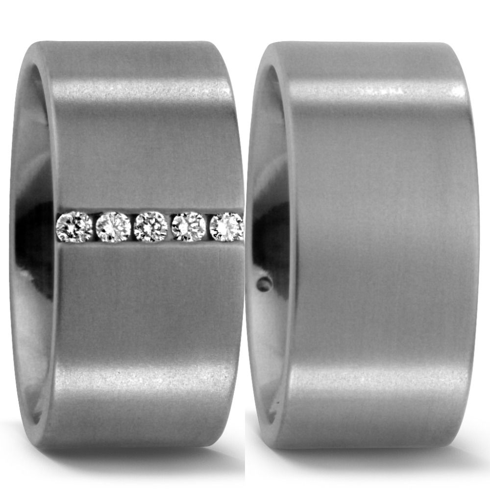 TitanFactory Titan Trauringe/Eheringe 50976/001/010/2000-50972/001/000/2000