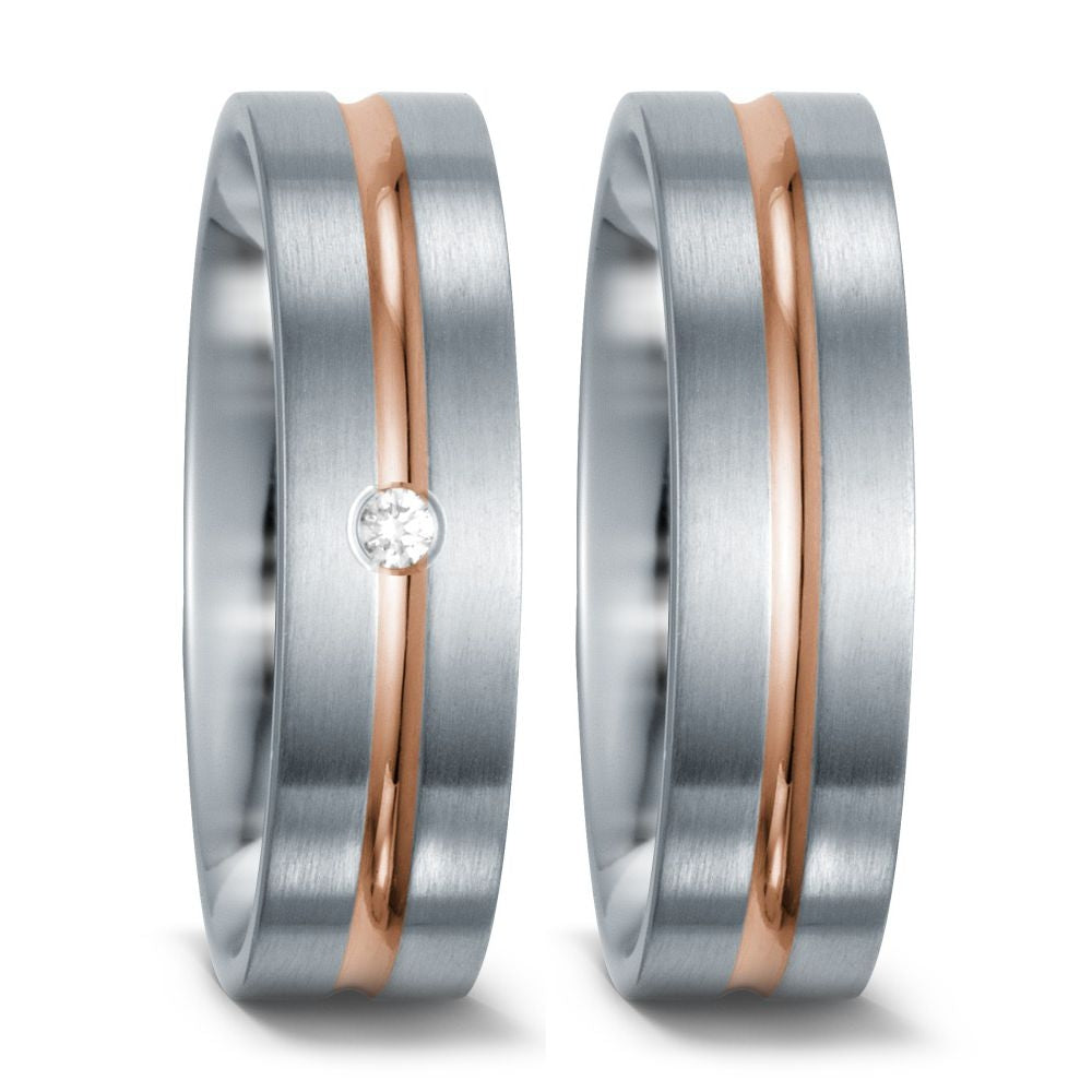 TitanFactory Eheringe/Trauringe Bicolor 51302/001/003/7103-51302/001/000/7103