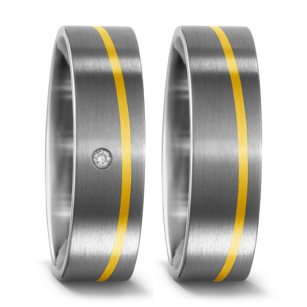 TitanFactory Eheringe/Trauringe Bicolor 51446/001/002/7201-51446/001/000/7201