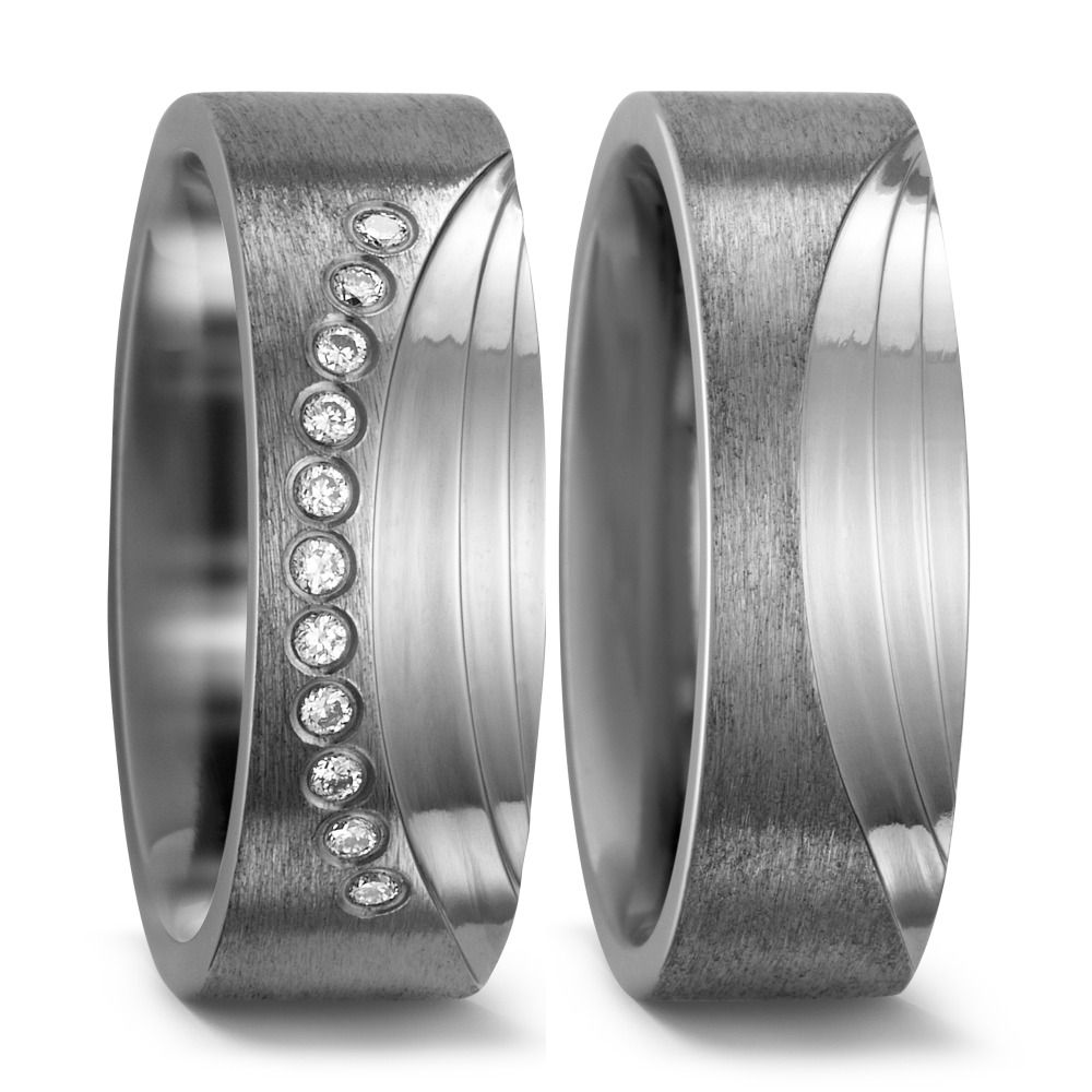 TitanFactory Titan Trauringe/Eheringe 52412/013/011/2000-52412/013/000/2000
