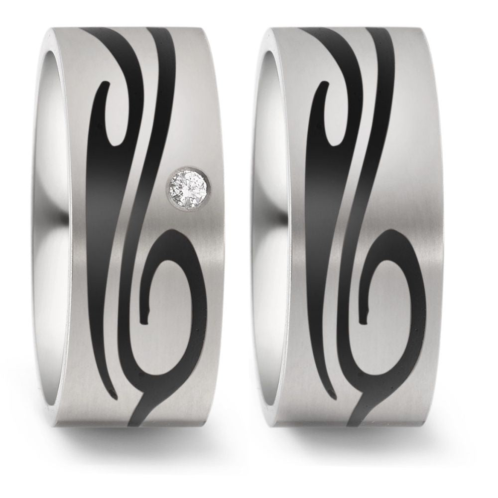 TitanFactory Eheringe/Trauringe Bicolor 52550/001/003/2050-52550/001/000/2050