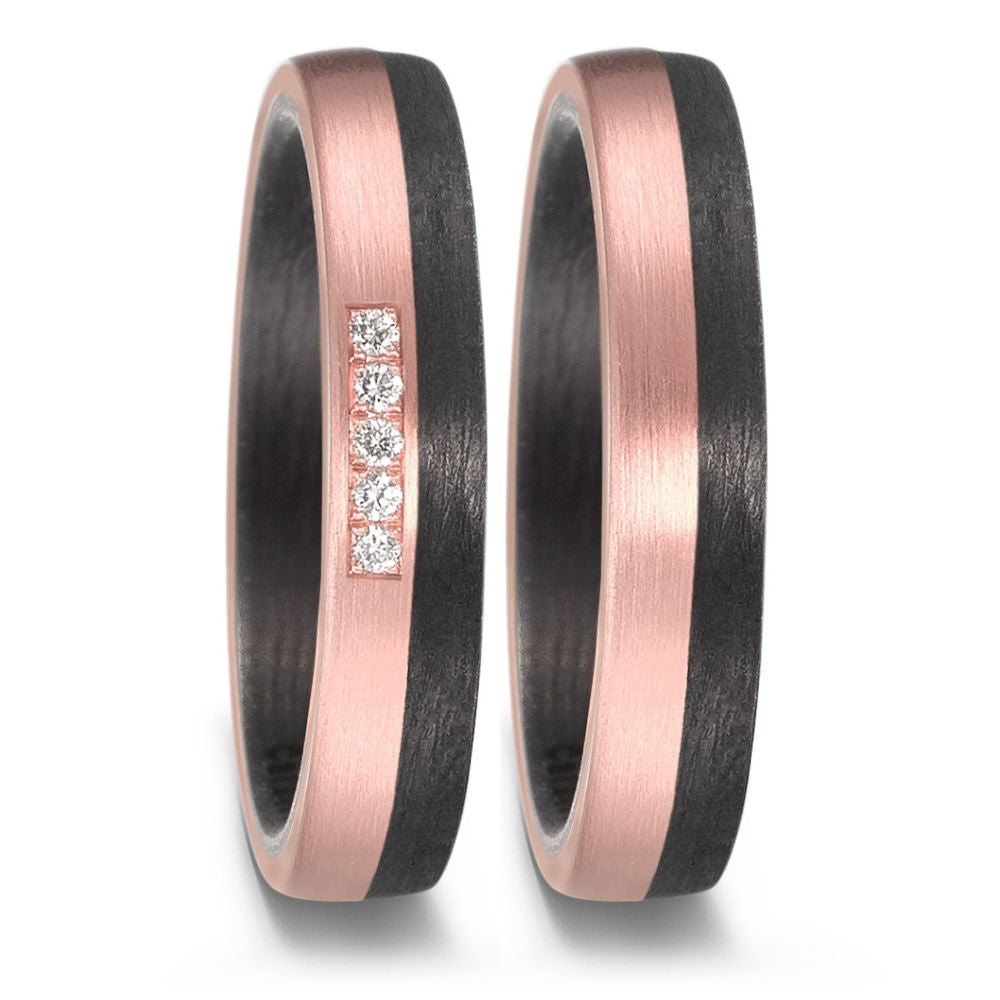 TitanFactory Eheringe/Trauringe Bicolor 59356/003/005/N556-59356/003/000/N556