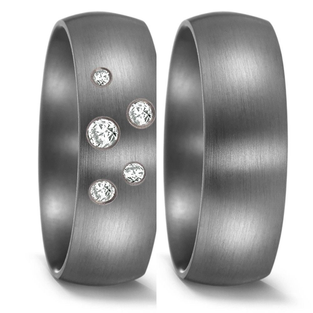TitanFactory Trauringe/Eheringe Tantal 59618/003/014/X000-59614/003/000/X000