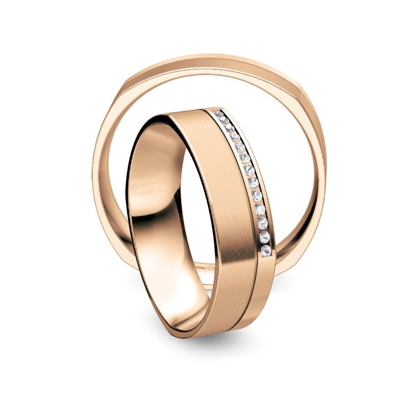 Nowotny Collection Ruesch Trauringe/Eheringe Honeymoon Solid V 66/45010/055-66/45020/055