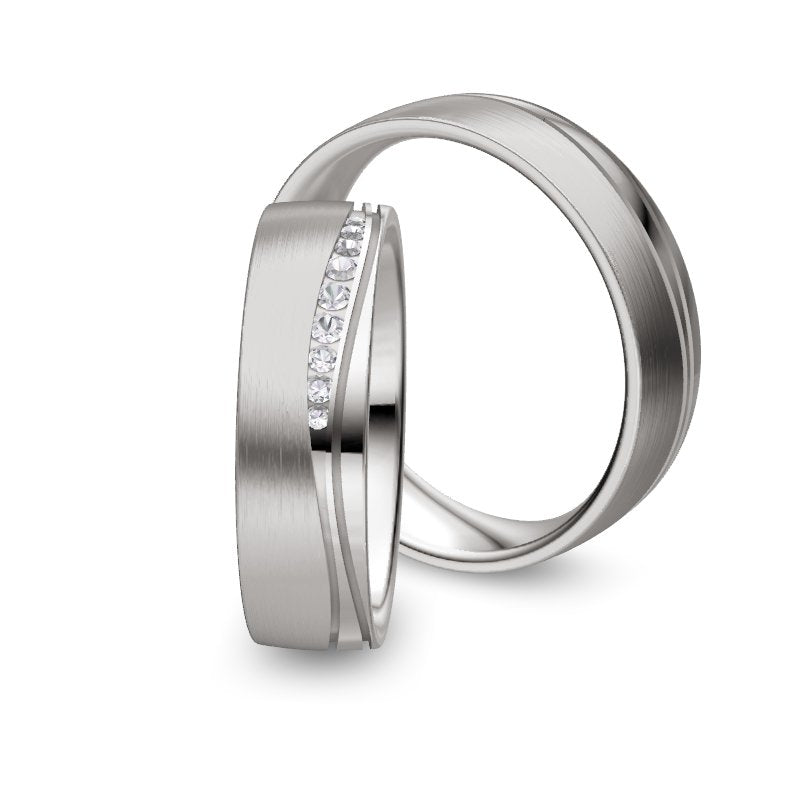 Nowotny Collection Ruesch Eheringe Honeymoon Solid V 66/45090/058-66/45100/058
