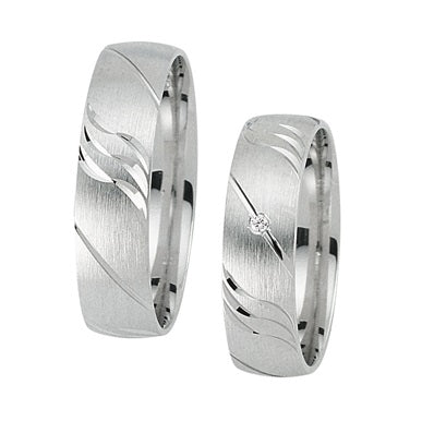 Schwarz Eheringe/Trauringe Pure Love 925-138
