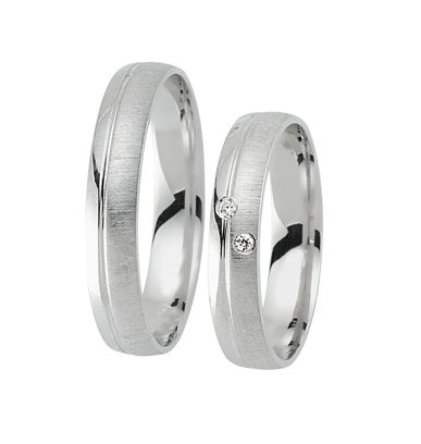 Schwarz Eheringe/Trauringe Pure Love 925-140
