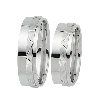 Schwarz Eheringe/Trauringe Pure Love 925-156