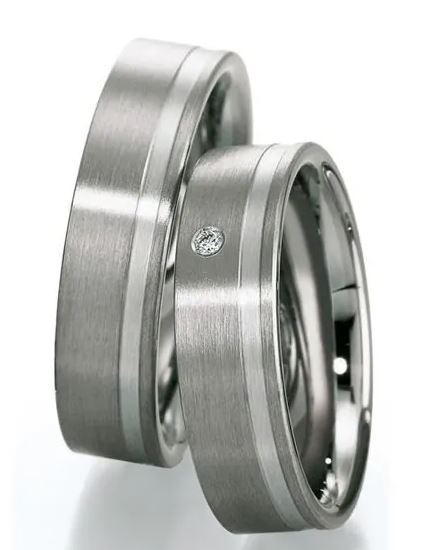 Saint Maurice Platin/WG Eheringe 85440-85441