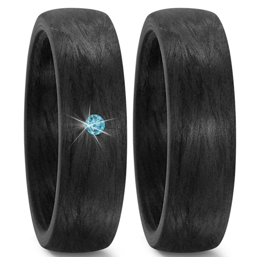 Carbon Ringe unifarbend oder mit weiteren Materialien kombiniert.