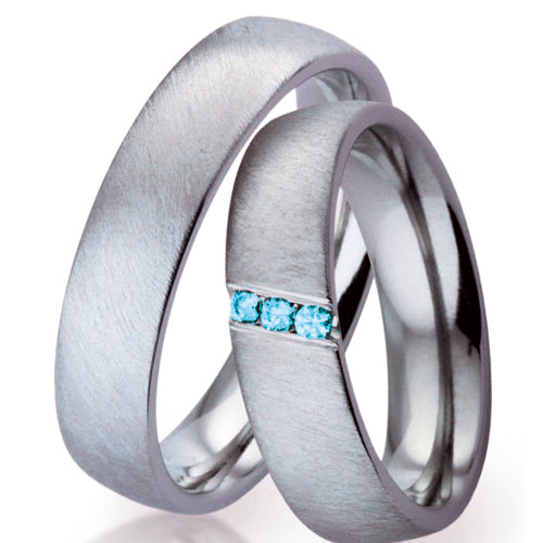 Titan Ringe, sportlich leicht und flexibel einsetzbar. Antiallergen mit toller Potik. Mit/ohne Brillanten.