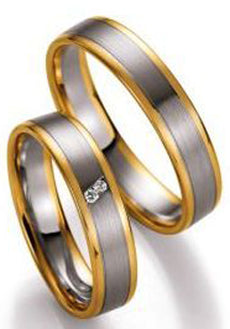 Collection Ruesch Nowotny Eheringe Bicolor 66/10310/045-66/10320/045