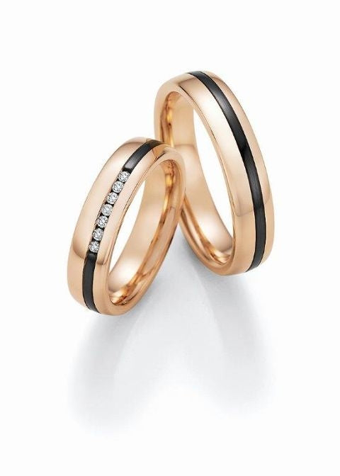 Nowotny Collection Ruesch Trauringe/Eheringe Black & Gold Bicolor 14/10030/050-14/10040/050