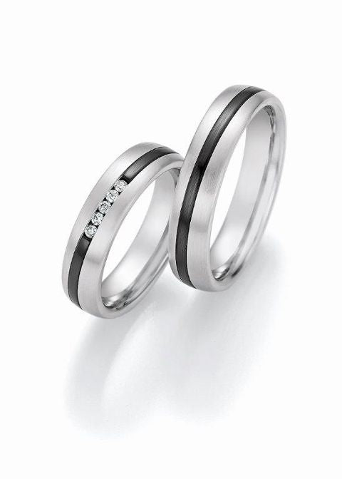 Nowotny Collection Ruesch Trauringe/Eheringe Black & Gold Bicolor 14/10110/050-14/10120/050