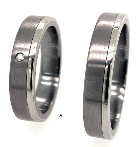 Tantalum Magic Trauringe Tantal/Platin600  31213-30213