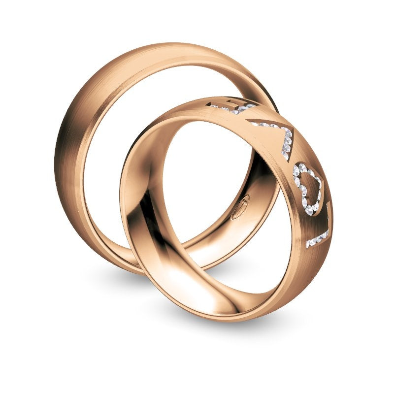 Nowotny Collection Ruesch Eheringe Hearts Love Infinity 66/38110-065-66/38120-065