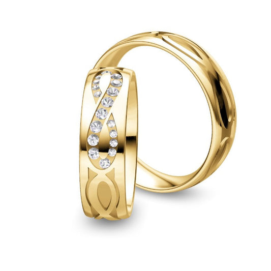 Nowotny Collection Ruesch Trauringe/Eheringe Hearts Love Infinity 66/38150-060-66/38160-060