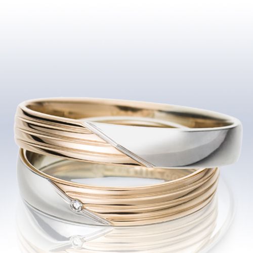 Rauschmayer Eheringe/Trauringe Elements - KL 5 Bicolor (Elements Gold) 11-50653/10-50653
