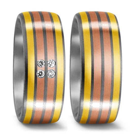 TitanFactory Titan-Rotgold Trauringe/Eheringe 51002/001/004/7231-50965/001/000/7231