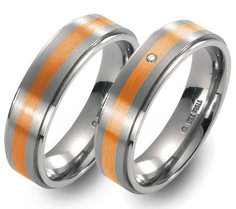 TitanFactory Trauringe/Eheringe  51274-51274b