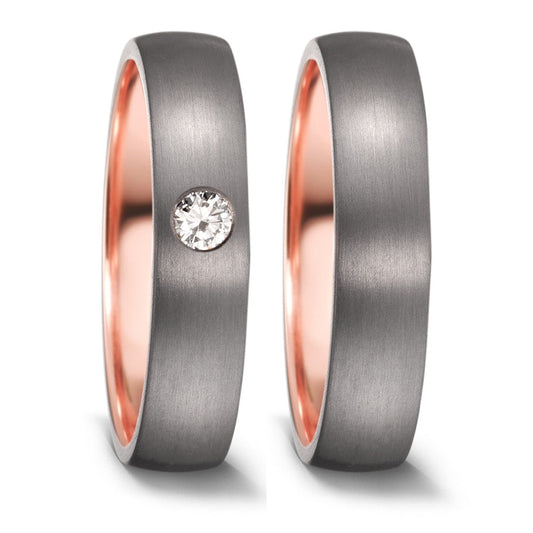 TeNo Eheringe Tantal/Rotgold 59634/003/010/X545