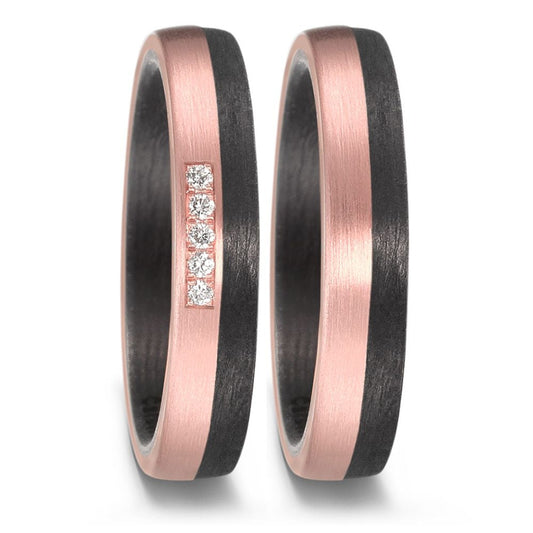TitanFactory Eheringe/Trauringe Bicolor 59356/003/005/N556-59356/003/000/N556