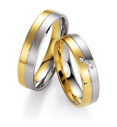 Nowotny Collection Ruesch Trauringe/Eheringe Heaven Number Seven Bicolor 66/20430-050-66/20440-050