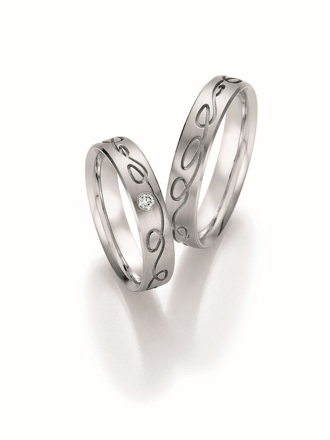 Nowotny Collection Ruesch Trauringe/Eheringe Honeymoon Infinity 66/35070-045-66/35080-045