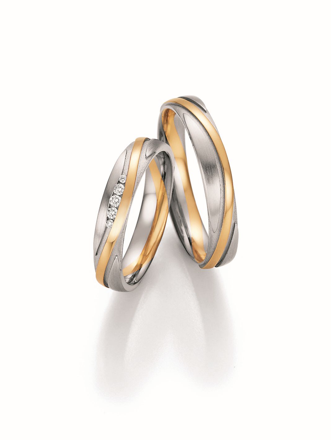 Nowotny Collection Ruesch Trauringe/Eheringe Honeymoon Symphony Bicolor 66/36170-040-66/36180-040