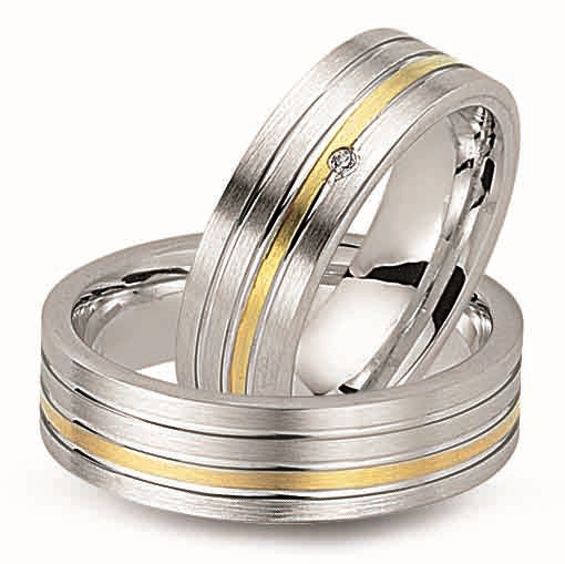 Cilor Platora GS11 Silber/Gold585 Eheringe