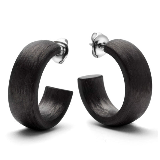 TitanFactory Ohringe, Creolen aus Carbon 29091/002/000/N000