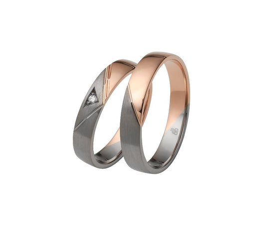 Rauschmayer Eheringe/Trauringe First Modern Love Bicolor 83-00013/82-00013