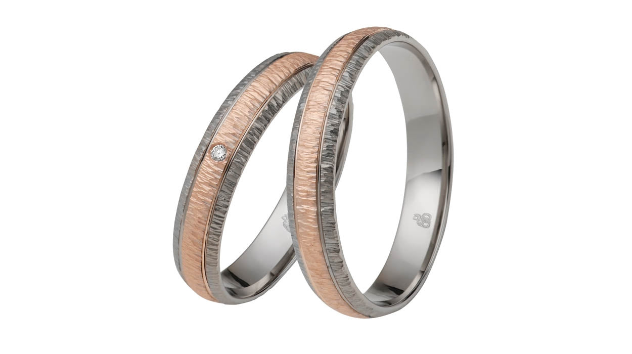 Rauschmayer Eheringe First Modern Love Bicolor 83-00015/82-00015