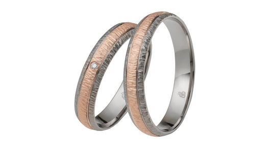 Rauschmayer Eheringe First Modern Love Bicolor 83-00015/82-00015
