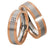 Saint Maurice Bicolor Trauringe  (Weißgold/Rotgold) 81307-81306
