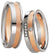 Saint Maurice Bicolor Trauringe  (Weißgold/Rotgold) 82031-82030