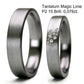 Tantalum Magic Tantal Eheringe Linie P2 15 Brill. 0,076ct.