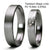 Tantalum Magic Trauringe/Eheringe 5 + 4 mm breite Linie P2 15 Brill. 0,076ct.
