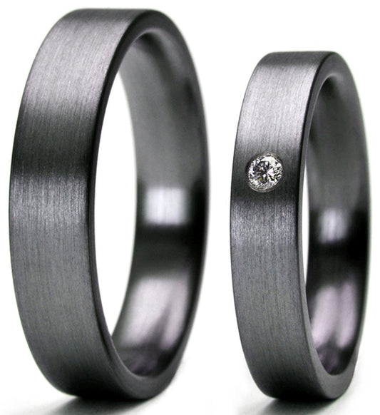 Tantalum Magic Tantal Eheringe Linie P2 1 Brill 0.033ct.