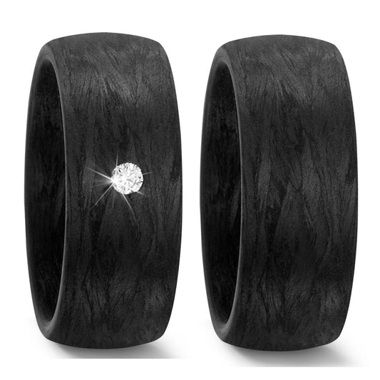 TitanFactory Trauringe/Eheringe aus Carbon 59282/002/005/N000-59289/002/000/N000